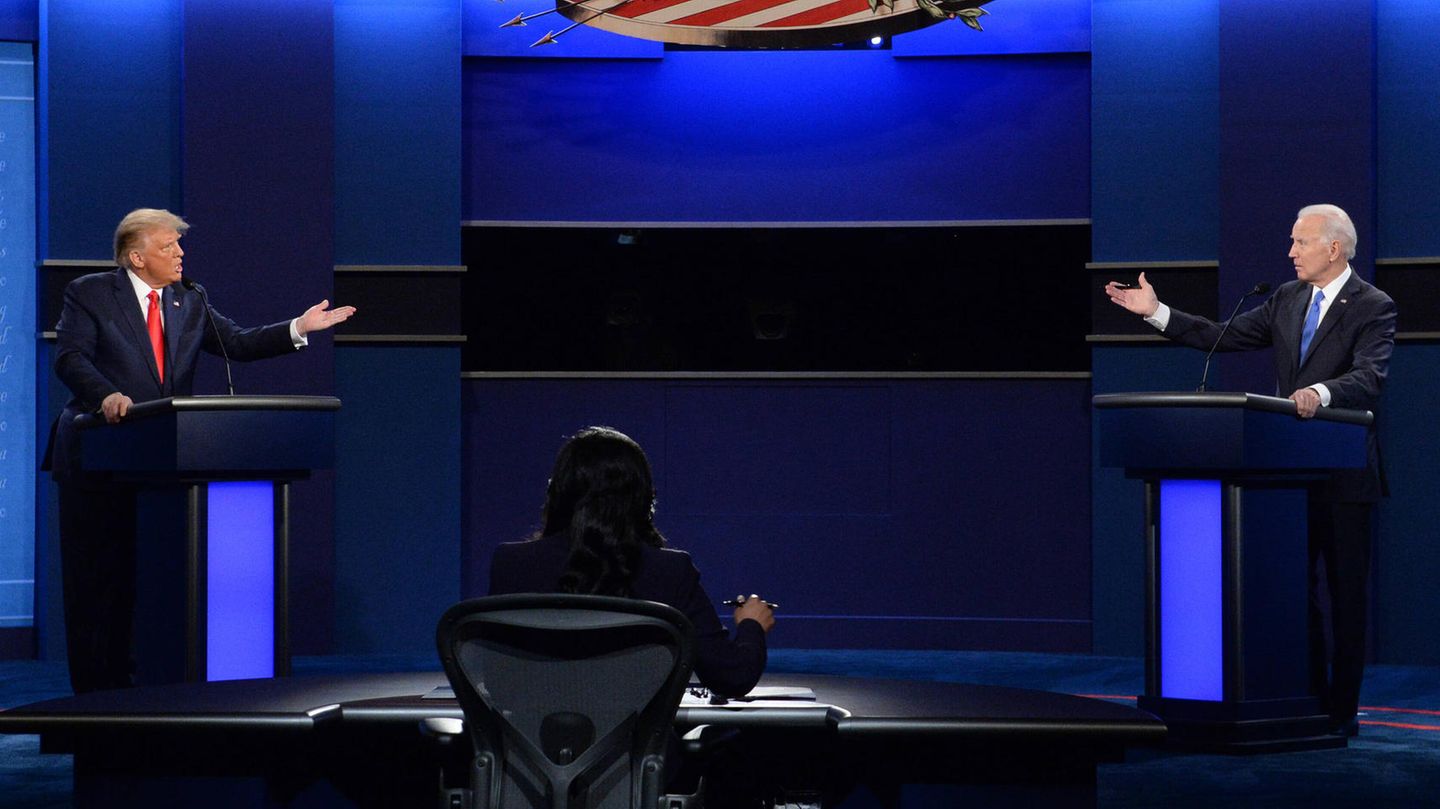 Im Vorfeld der US-Wahlen 2020 trafen der damalige Präsident Donald Trump und sein Herausforderer Joe Biden bei einem TV-Duell aufeinander. Nun möchte Trump wieder debattieren – diesmal aber in umgekehrten Rollen.