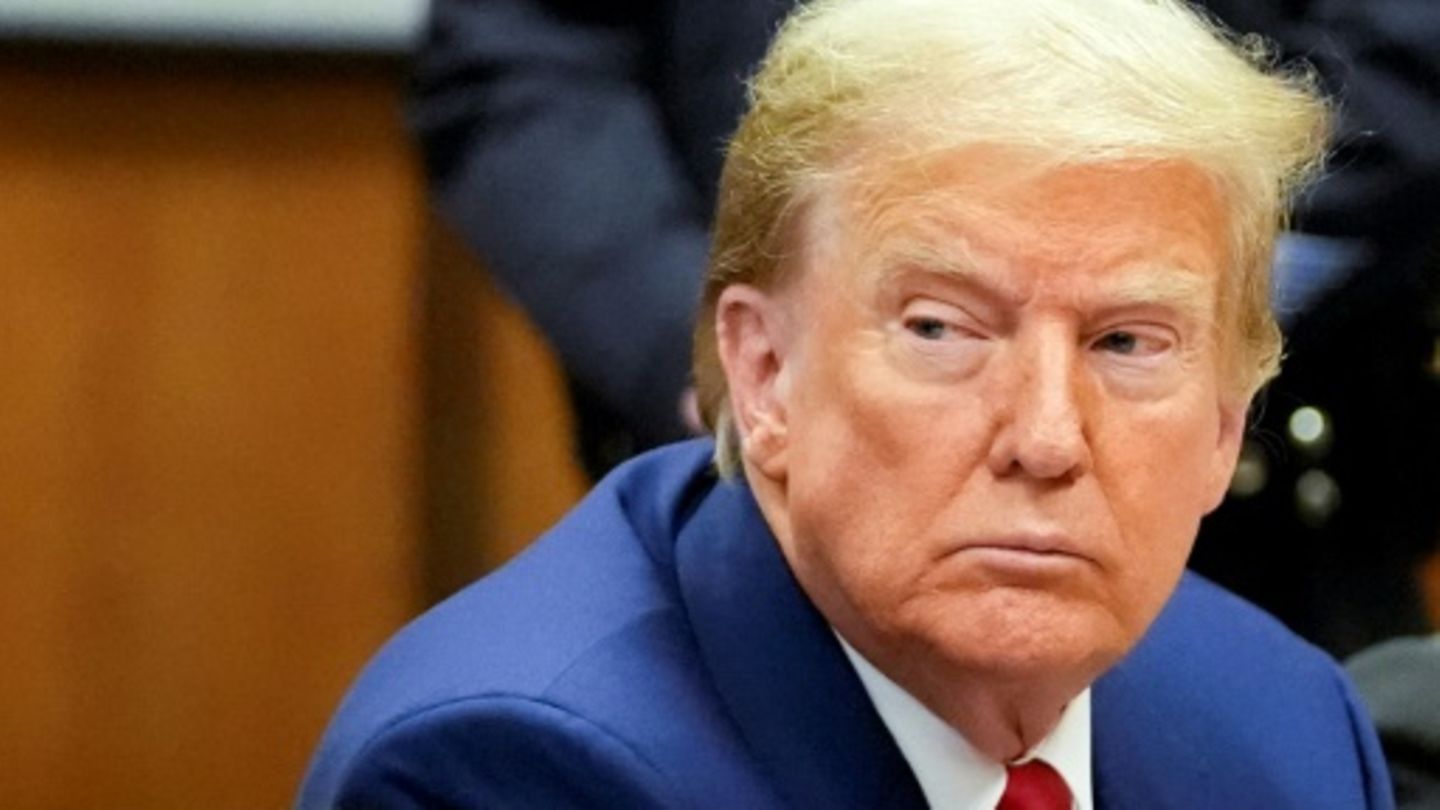 Trump bei einem Gerichtstermin im März in New York
