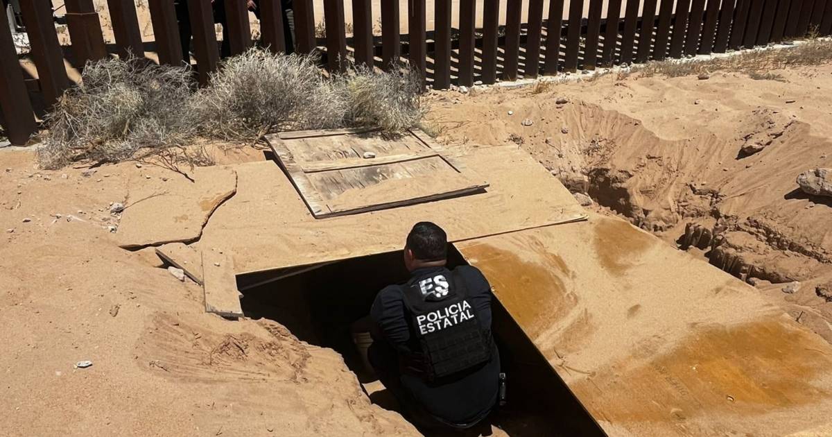 'Drug tunnel' discovered on Mexico-US border;  They allegedly trafficked people and drugs