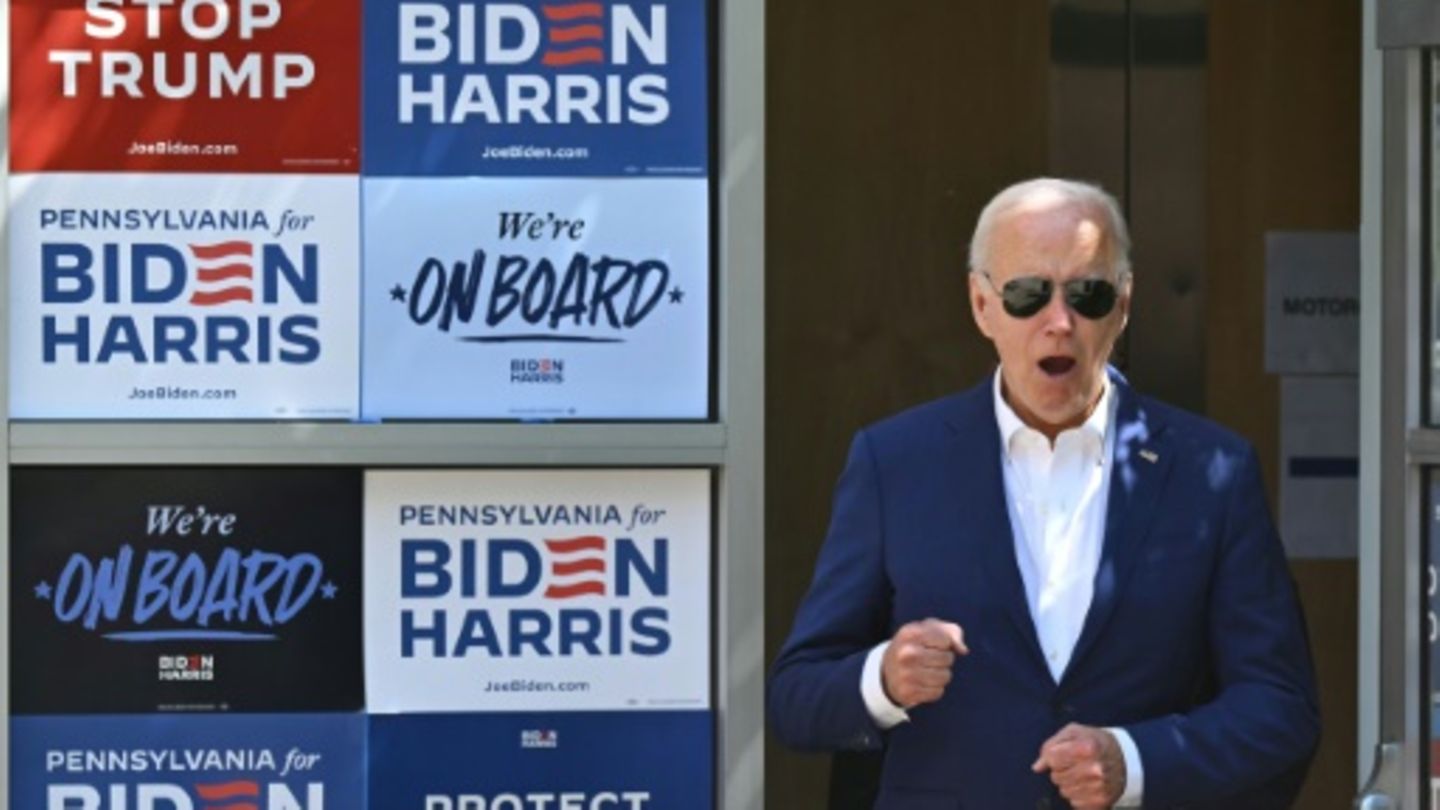 Biden am Sonntag im Wahlkampf in Pennsylvania