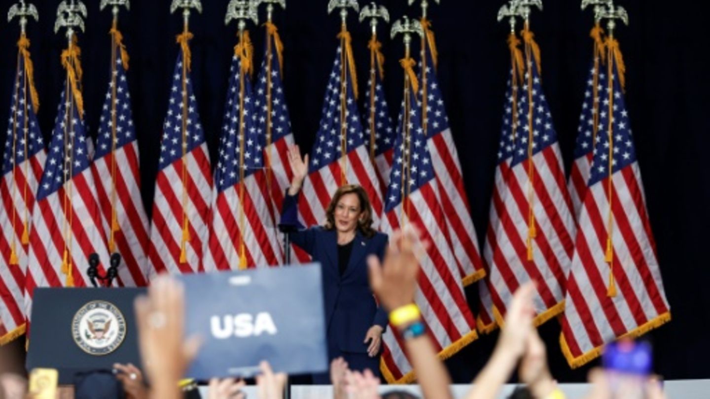 Kamala Harris' Wahlkampfauftritt in Milwaukee