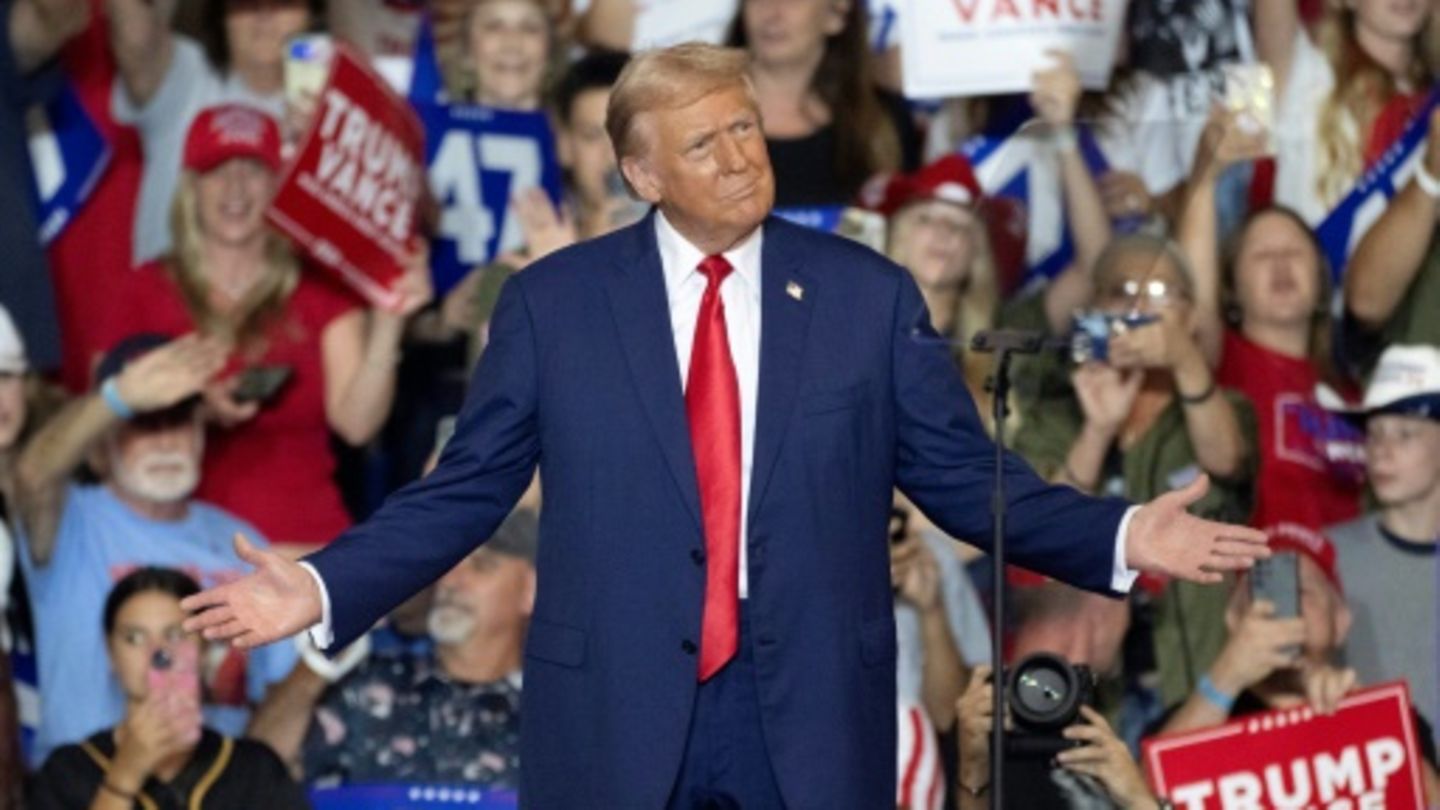 Donald Trump bei einer Wahlkampfveranstaltung