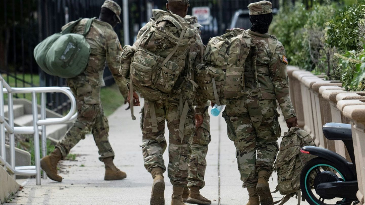 Soldaten der Nationalgarde in Washington