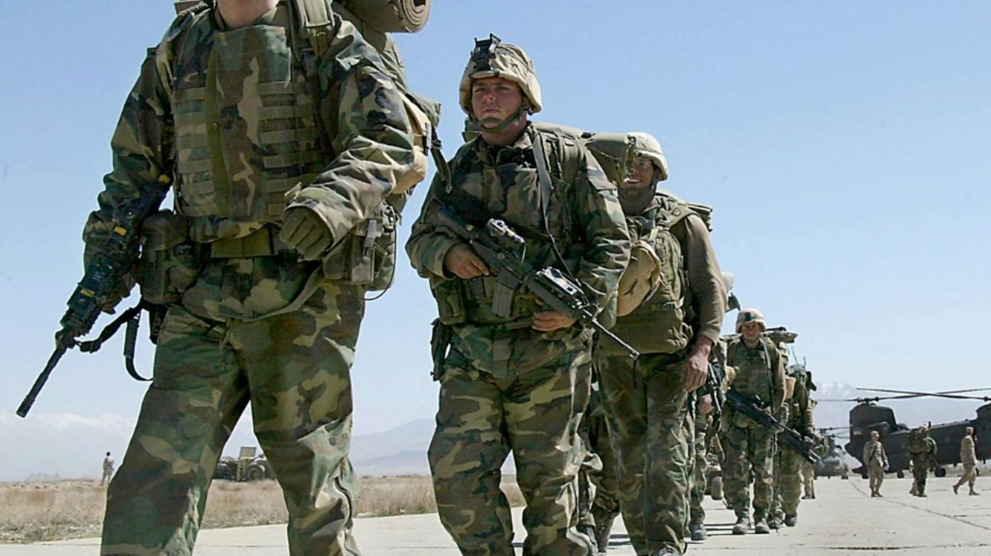 US-Soldaten 2002 am Stützpunkt Bagram