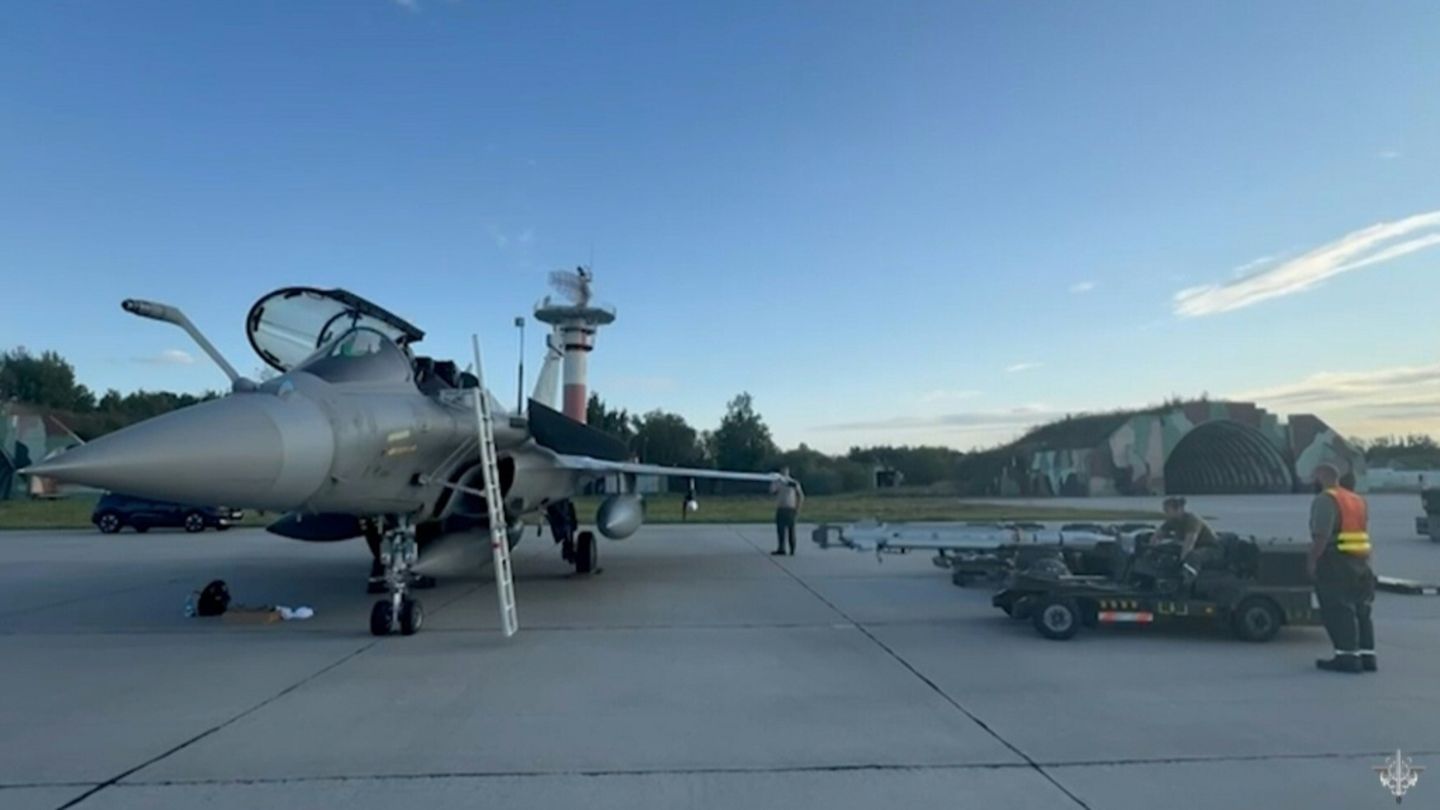 Französischer Rafale-Jet in Polen