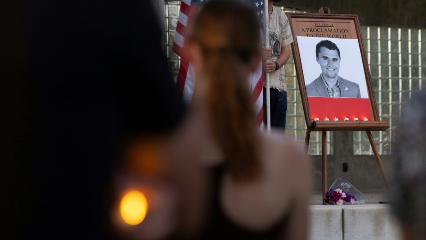 Trauerfeier für Kirk in Orem im Bundesstaat Utah