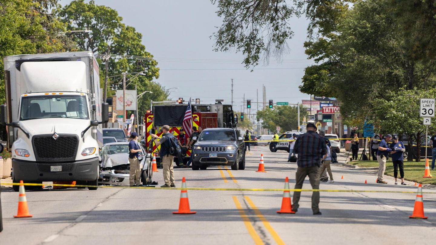 Verkehrskontrolle der Einwanderungsbehörde in Franklin Park bei Chicago
