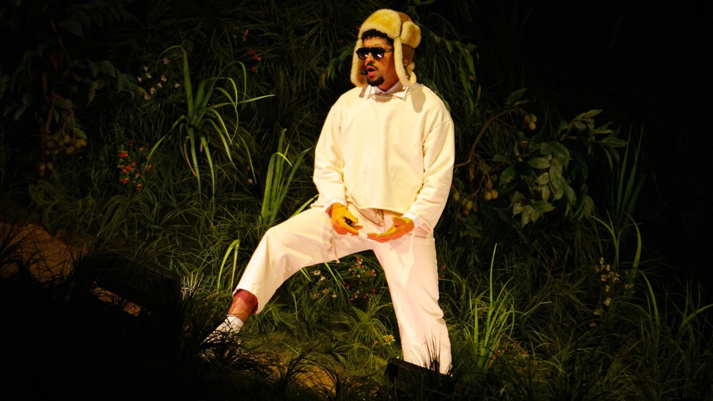 Bad Bunny bei einem Konzert in Puerto Rico