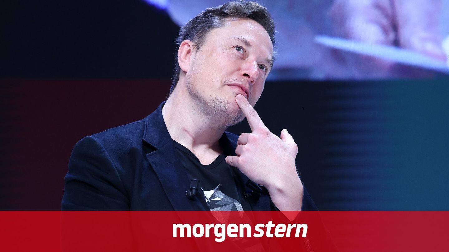 Elon Musk bei einer Konferenz in Frankreich