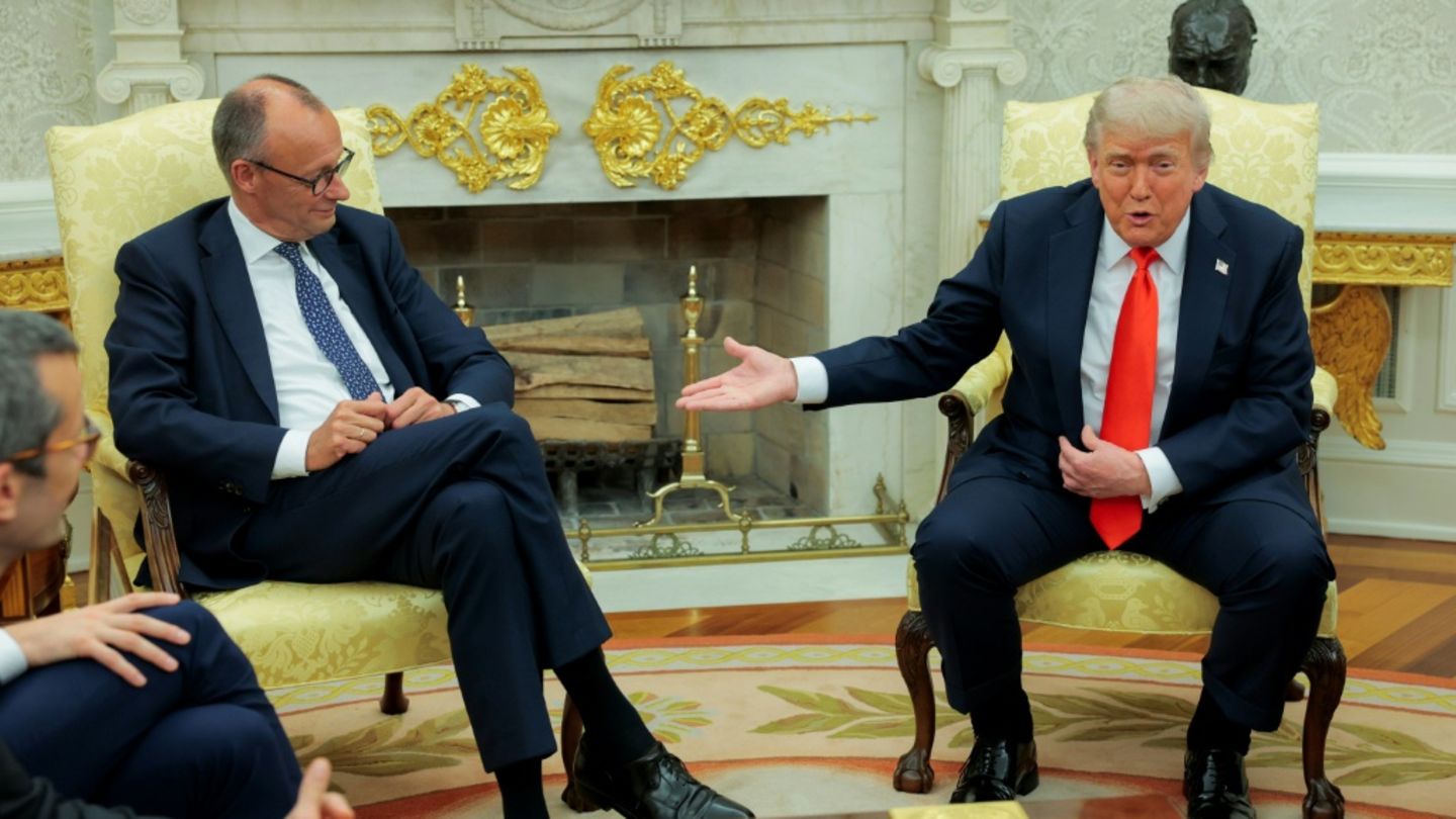 Merz im Juni mit Trump im Oval Office