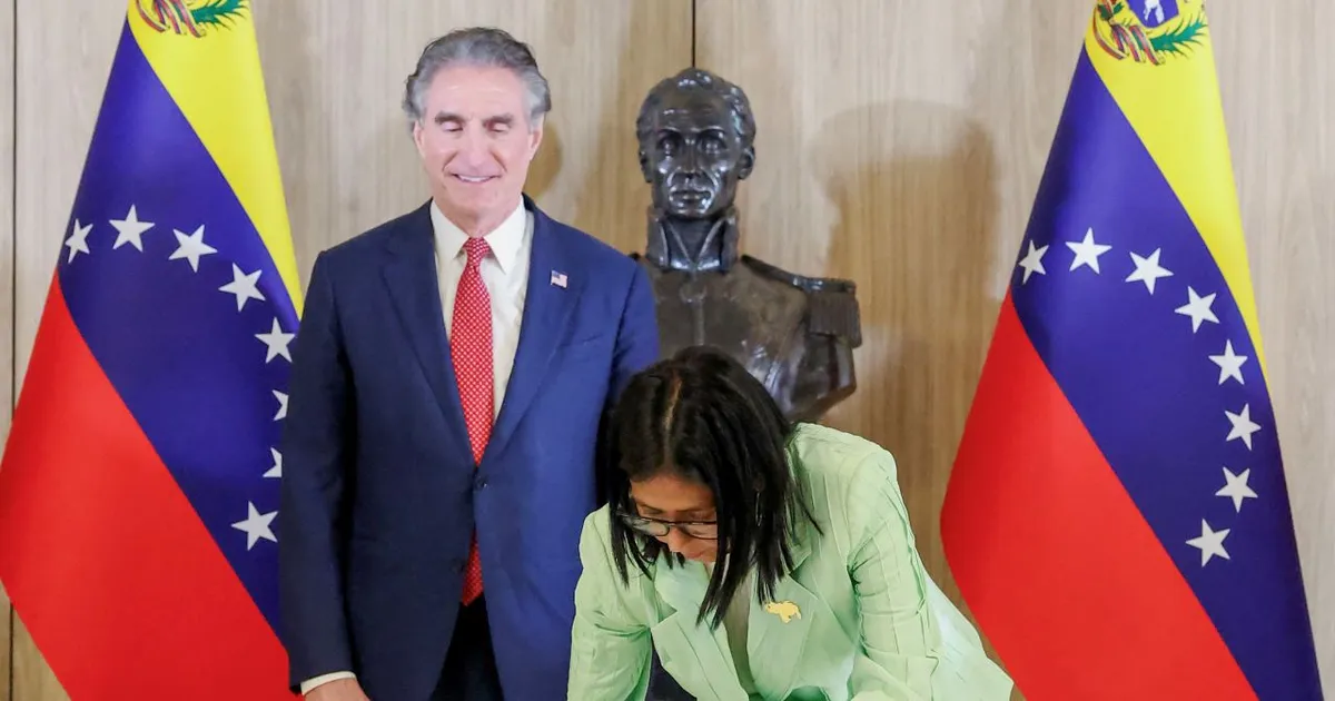 The United States announces the reestablishment of diplomatic relations with Venezuela