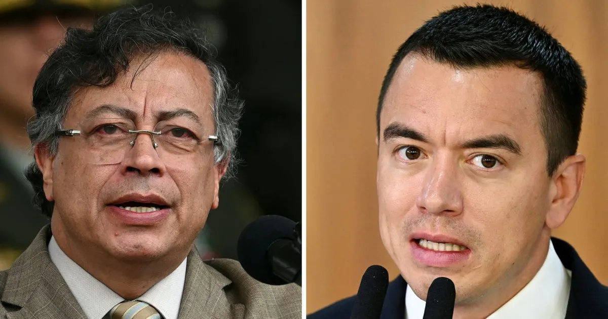 President Noboa: "Whoever is dancing merengue with the mafia is Gustavo Petro"