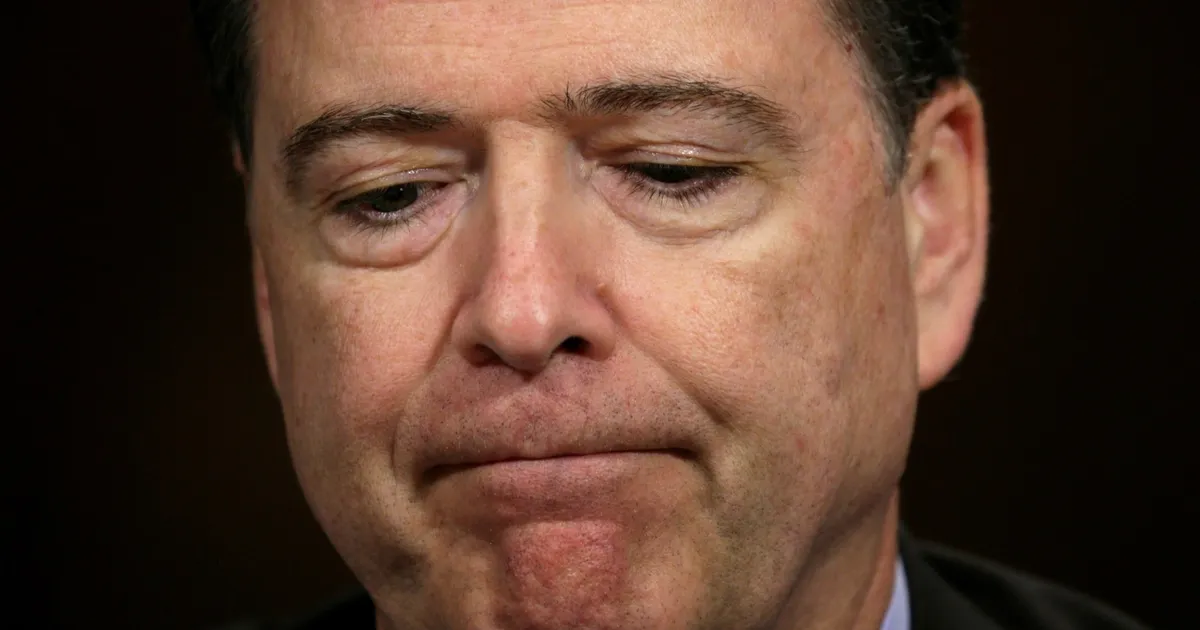 Former FBI Director James Comey appears in court after being accused of threats against Trump