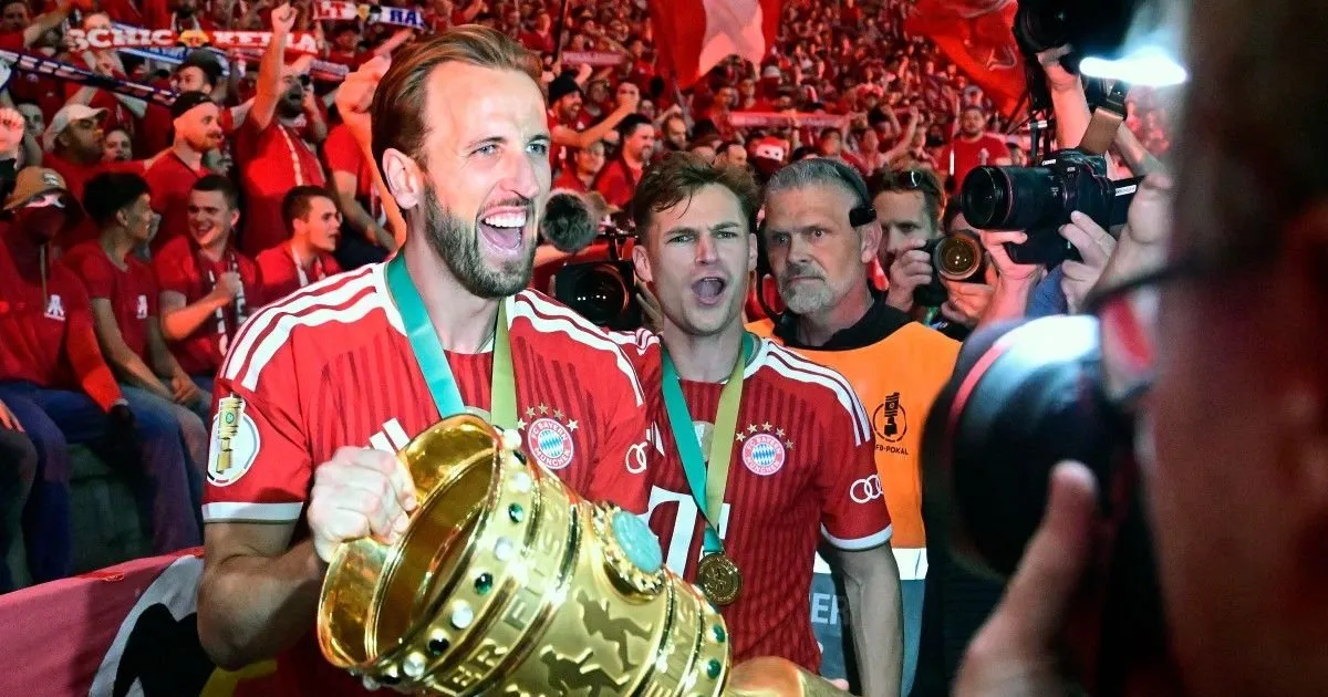 Harry Kane guides Bayern to the double with a hat-trick in the Cup final