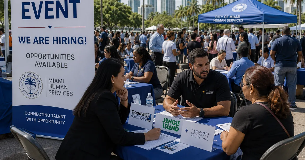Job fair brings together more than 60 employers in Miami-Dade today