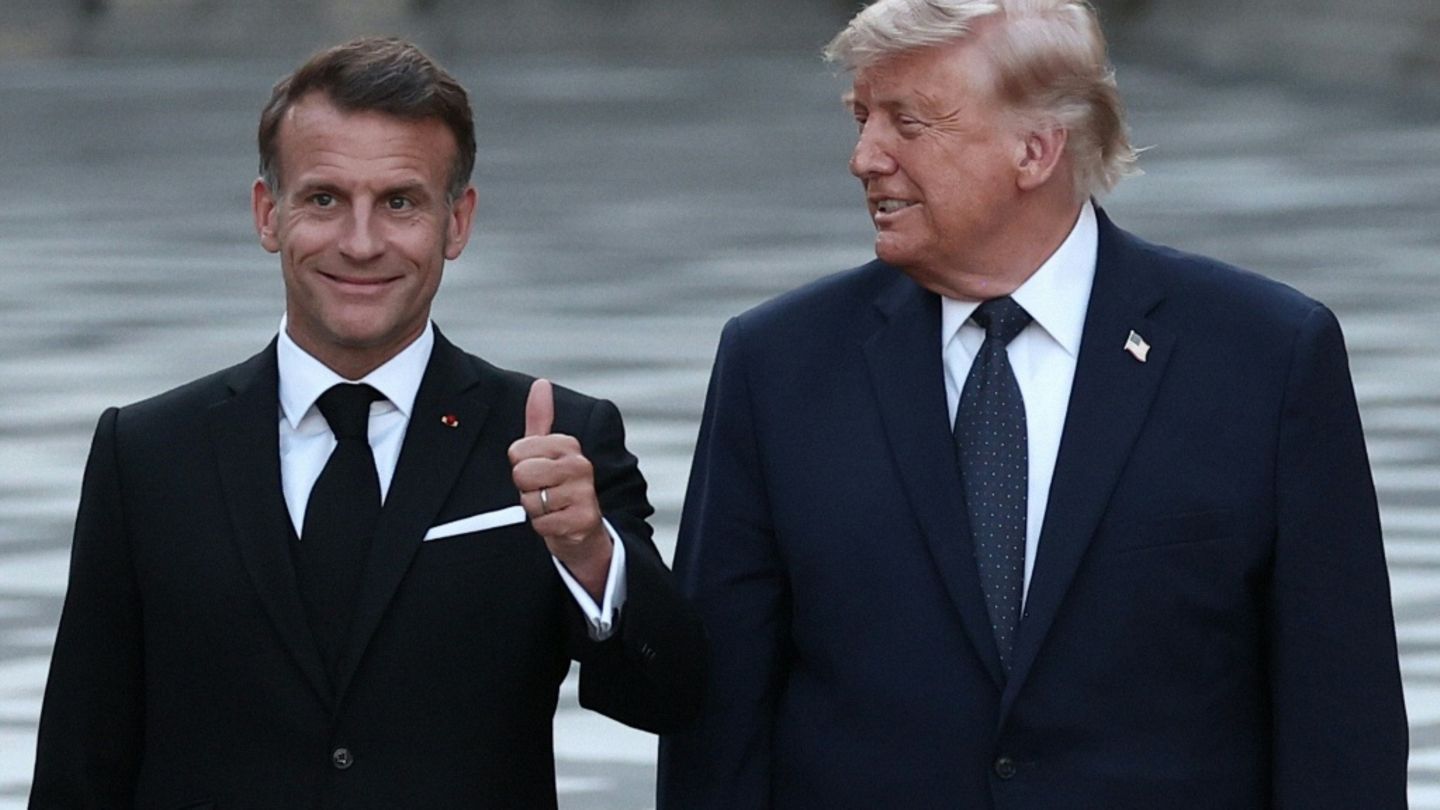 Macron und Trump im Schloss Versailles