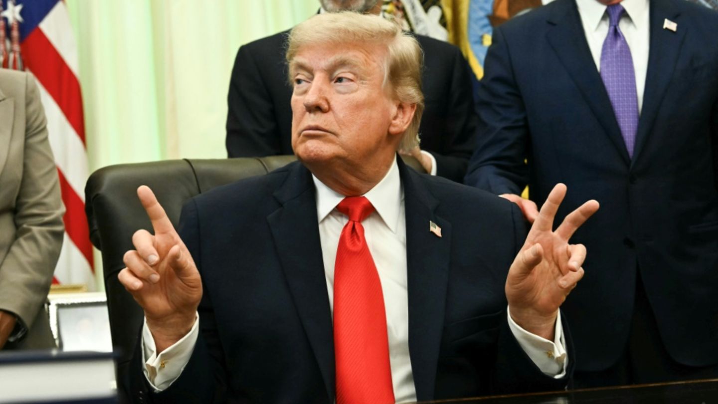 US-Präsident Donald Trump am Donnerstag im Weißen Haus