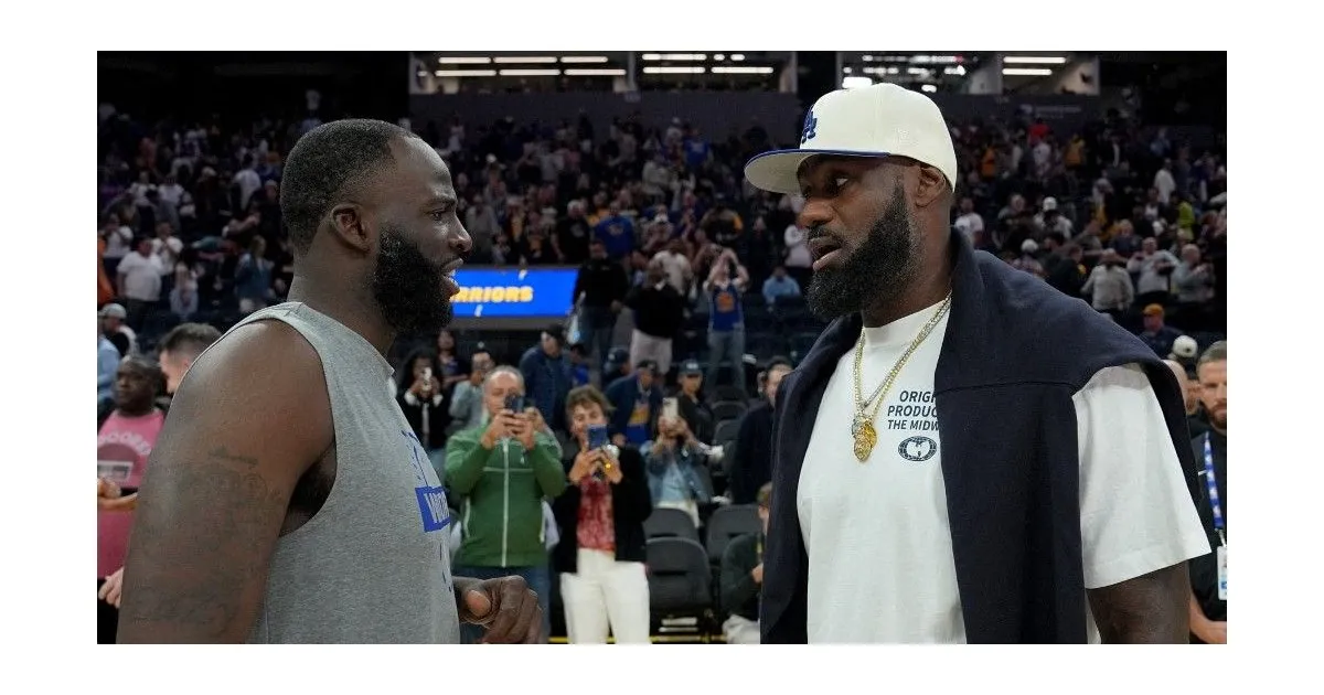 Draymond Green tries to convince LeBron James to sign for the Warriors