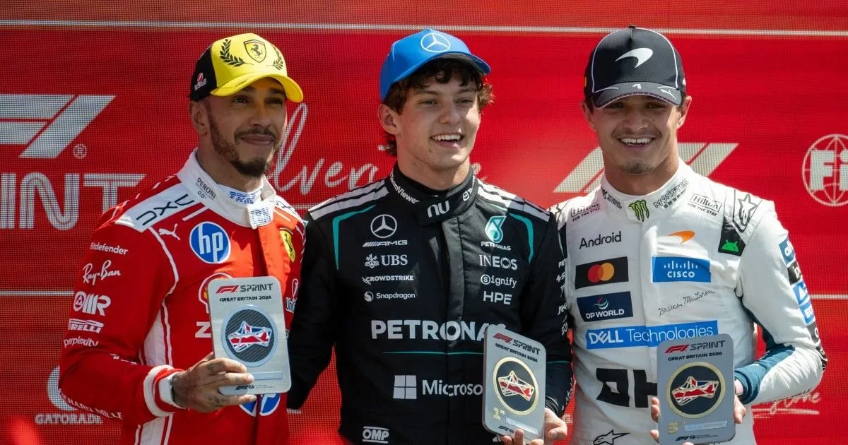 Kimi Antonelli wins the British GP sprint race and extends his lead in F1
