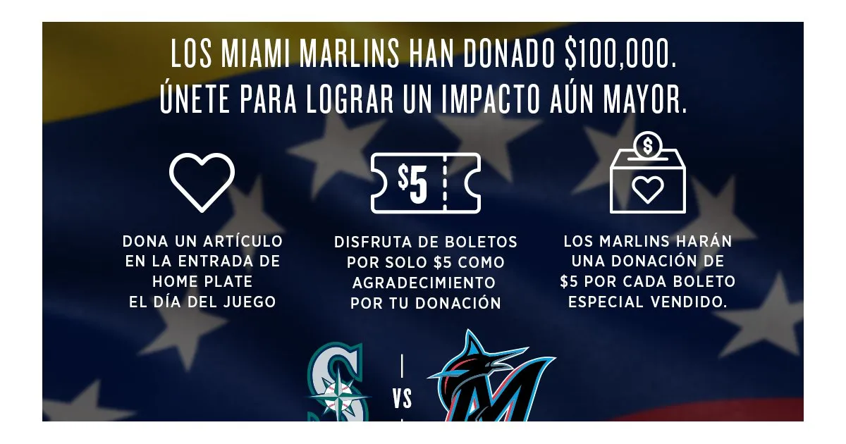 Marlins launch campaign to help Venezuela during series against Seattle