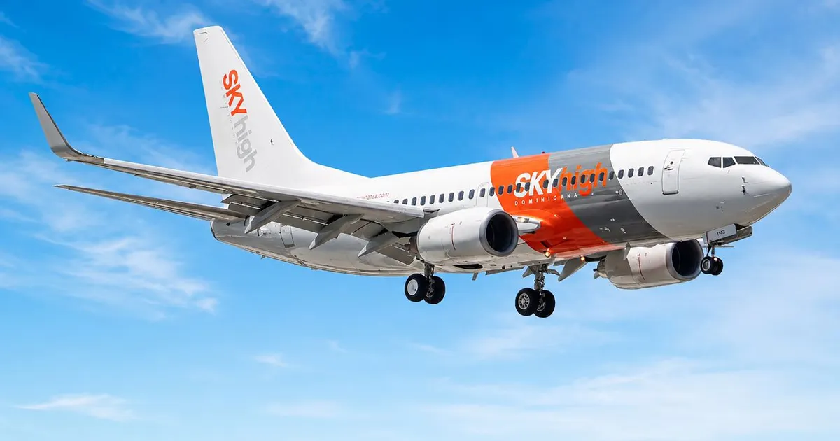 Sky High Dominicana strengthens its fleet with the incorporation of a new Boeing 737-700