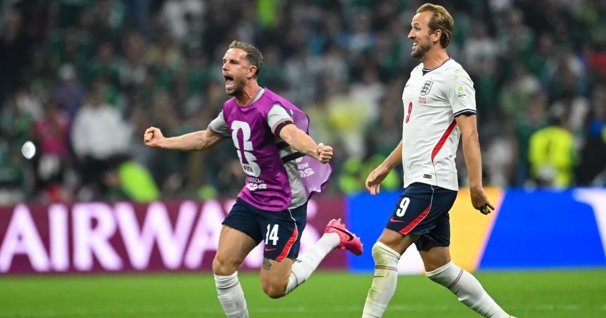 They operate on an England player who broke his arm after celebrating at the Azteca
