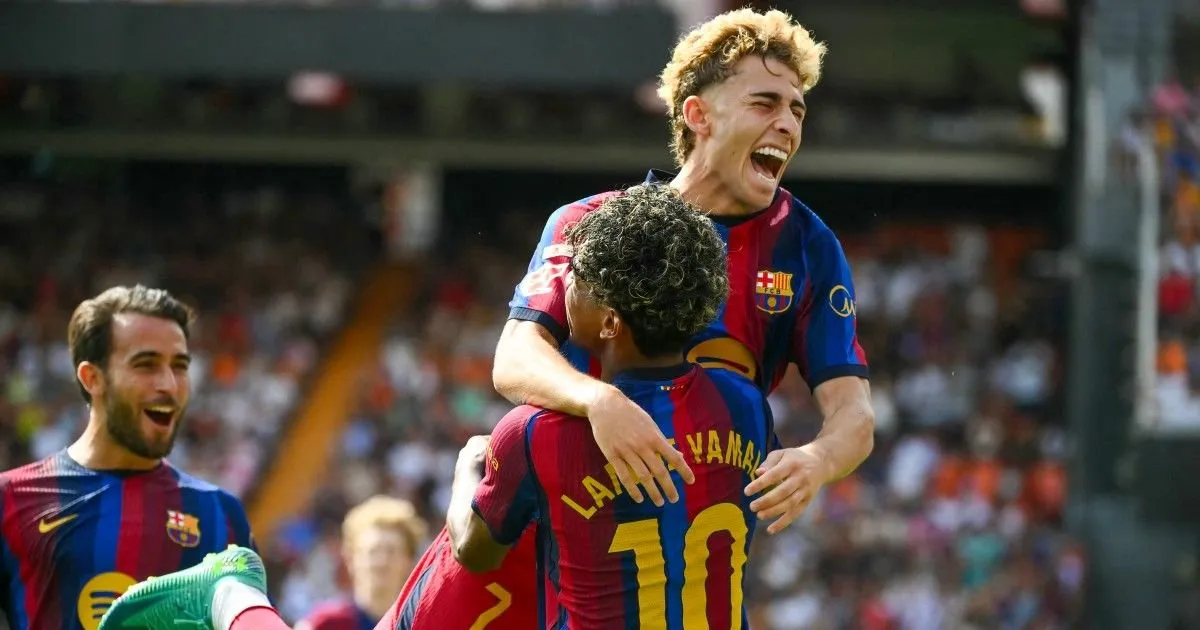 Barcelona destroys Valencia at Mestalla and takes the lead alone