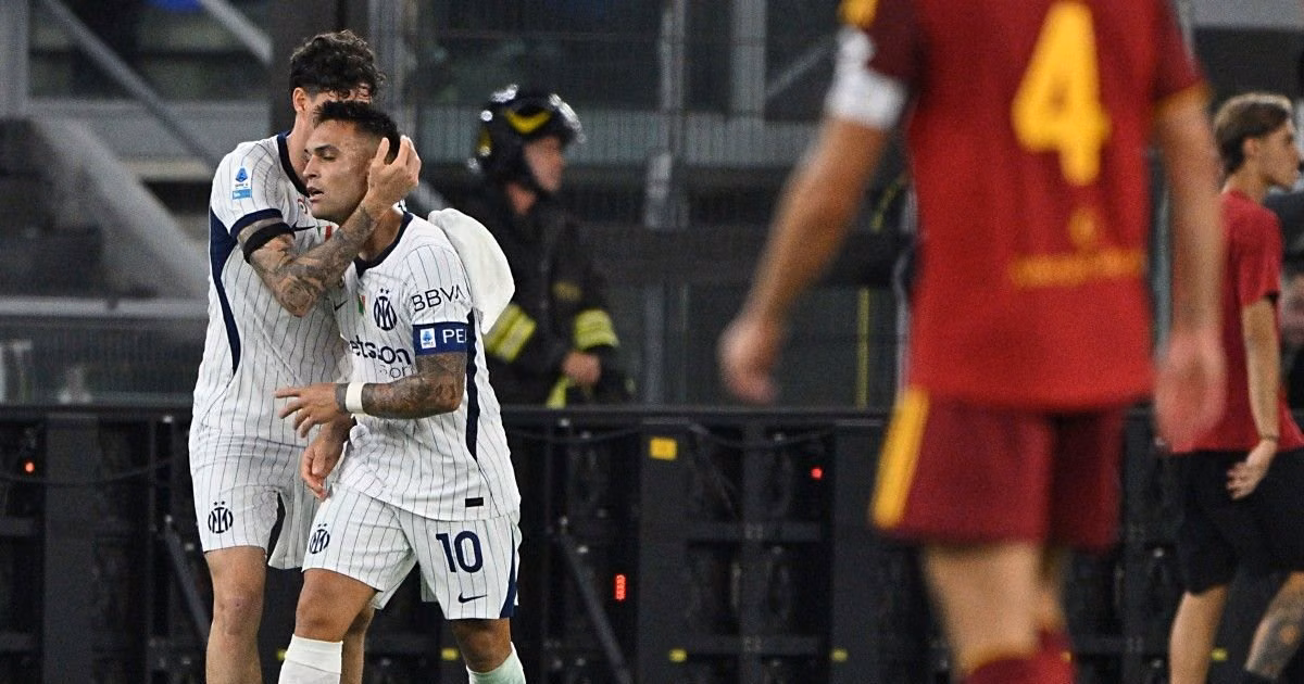 Lautaro rescues Inter against Roma with a double and keeps the champion at the top of Serie A