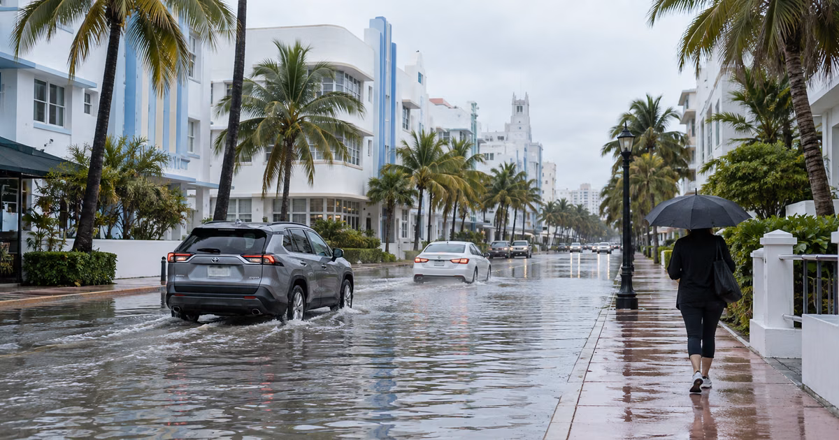 Rain and still high tides maintain risk of flooding in South Florida