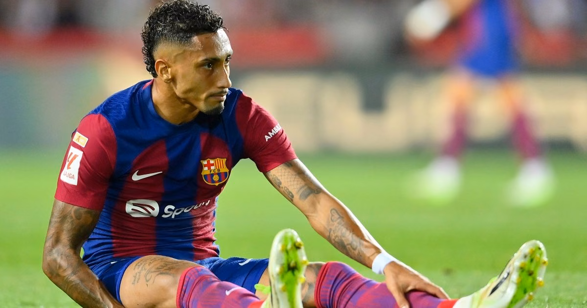 Raphinha misses Barcelona's next two games